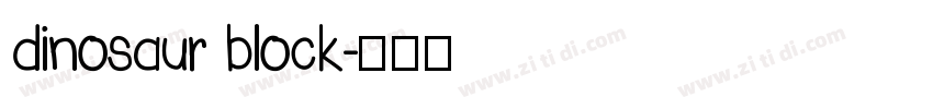 dinosaur block字体转换